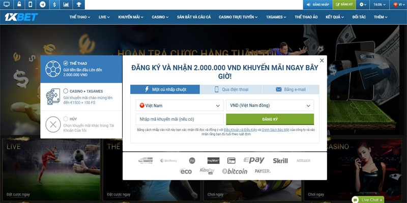 Lưu ý quan trọng khi đăng ký tài khoản 1XBET để tránh sai sót